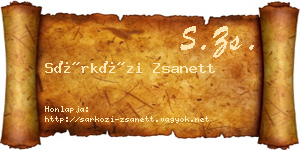 Sárközi Zsanett névjegykártya